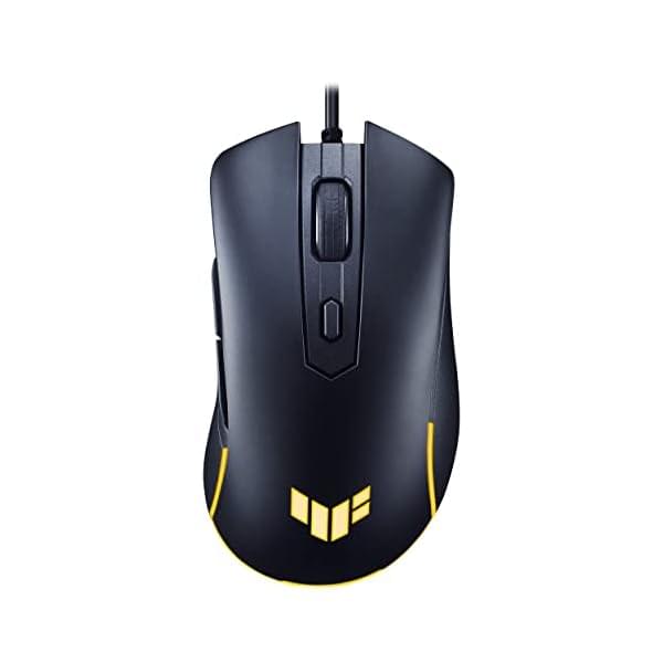 ASUS TUF Gaming M3 Gen II Gaming Mouse, Wired, 59g Lightweight, IP56 dust & Water Resistance, Antibacterial Guard, 8K DPI Optical Sensor, 6 Programmable Buttons, Teflon Mouse feet, Black