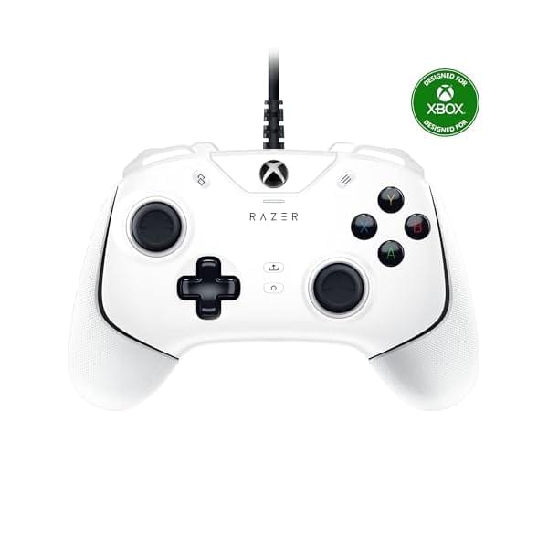 Razer Wolverine V2 Wired Gaming Controller for Xbox Series X|S, Xbox One, PC: Remappable Front-Facing Buttons – Mecha-Tactile Action Buttons and D-Pad – Trigger Stop-Switches – White